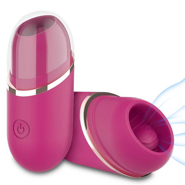 Schönheitspunkte Lippenstifte Vibrator geheime Zungen Licking Bullet Clitoris Stimulator G-Punkt-Massage Ruhiges sexy Spielzeug für Frau Masturbator