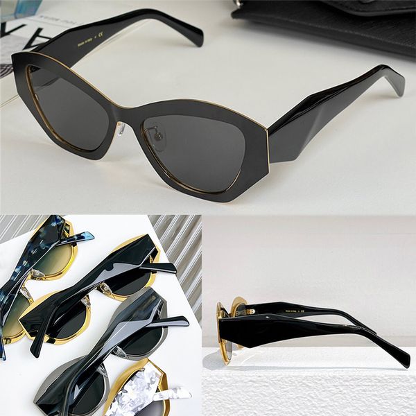 Óculos de sol designers Óculos de ouro clássicos Óculos gravados Goggle Gulses de praia ao ar livre SPR93WS Man Mulher Misture Color Cor opcional Triangular Signature Laser ADumbral