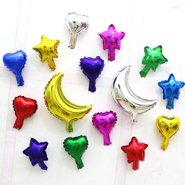 Decorazione del partito 20/50pc 5 pollici Star Heart Balloon multicolore carino Foil Ballon per il bambino 1st Happy Birthday Wedding Supplies