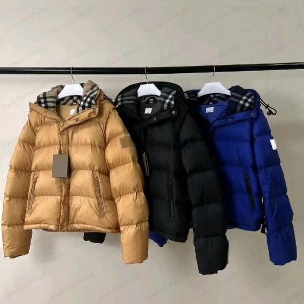 Designer masculino parkas com capuz luxo estilo outono inverno mangas compridas jaquetas letras impressas outwears casacos atacado homens mulheres blusão para baixo casaco