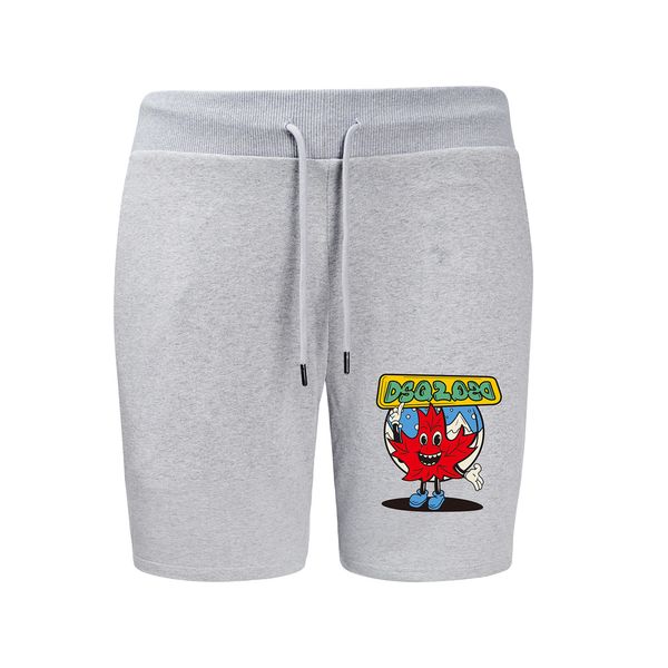 dsq2 Shorts Cartoon Print Jugend gerade gestrickte Baumwolle beliebte Jogginghose Sommer Herren Capris lässig vielseitig