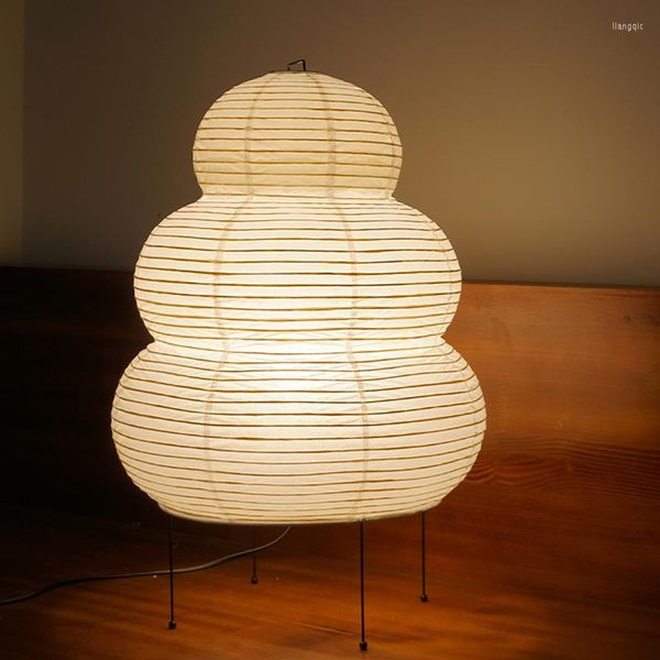 Tischlampen, japanische Reispapierlampe, Wohnzimmer, Schlafzimmer, Heimdekoration, Designer-Schreibtischleuchten, Arbeitszimmer, Lese- und Nachttischleuchten