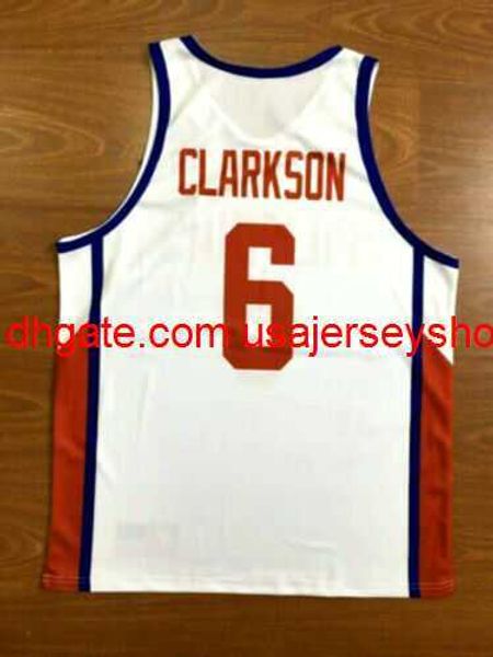 Clarkson 6 Philippines Team Basketballtrikot Sublimation Custom S-5XL weiß
