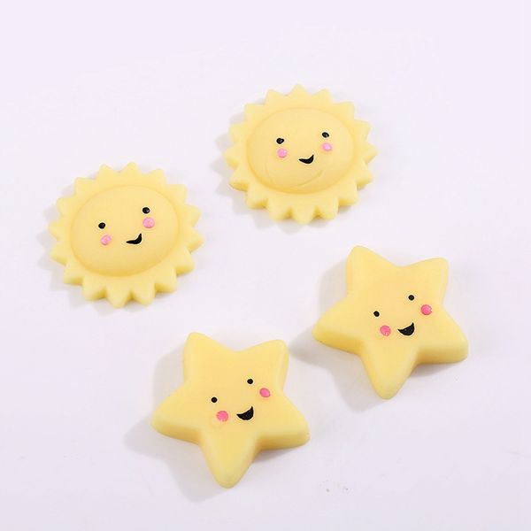 Cute Star Sun Squishy Toy Antistress Spremere Mochi Toys Abreact Soft Sticky Squishi Giocattoli antistress Regalo divertente 1249