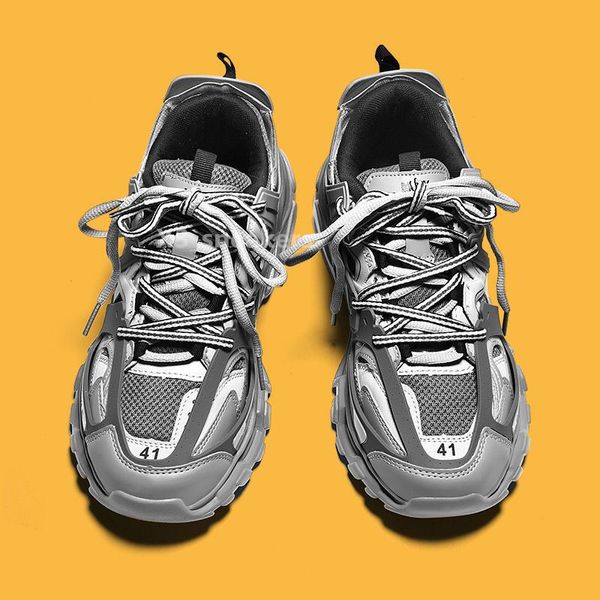 Uomo Donna Casual Scarpe sportive moda Track 3 Sneaker Beige Recycled Mesh Nylon sneakers Top Designer Coppie platform runner scarpe da ginnastica taglia 35-45 x22