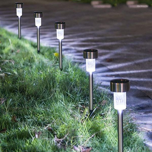 6pcs Rasenlampe Solarlicht im Freien Gartenweg/Terrasse Beleuchtung Dekoration Yard Hinterhof Dekor Weihnachtslichter wasserdicht