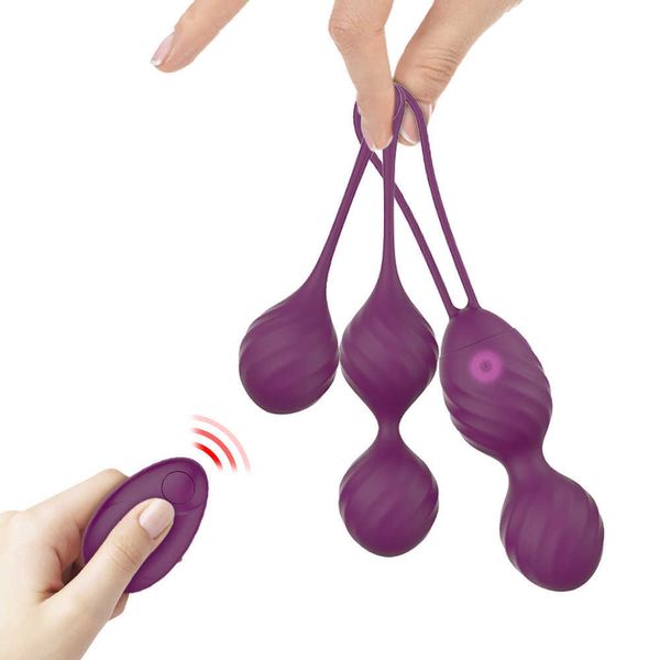 Компания красоты 10 -скоростное пульт дистанционного управления Kegel Ball Vaginal Vaginal Teal