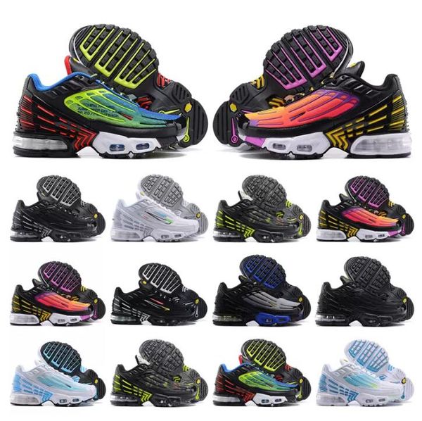 TOP 2023 Tuned Plus Tn 3 Running Shoes Iii Halloween Laser Blue Size 12 Crater Black White Olive Tn3 Bone Rainbow Tiger Crimson Red Men Women Airs Tênis Trainers 39-46