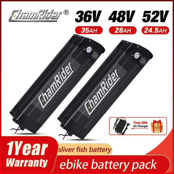 18650 Li -Ion Battery Battery Pack Sse Fish - 014 48 V Batterie 52V Ebike Batterie 36V 20AH 40A BMS 250W 350W 500W 750W 1000W 1500W