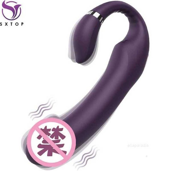 Sexspielzeug Massagegerät Trigger 10-Gang-Magnetaufladung Dual-Motor-Dildo Klitoris Vagina Anus Stimulieren leistungsstarke Vibratoren