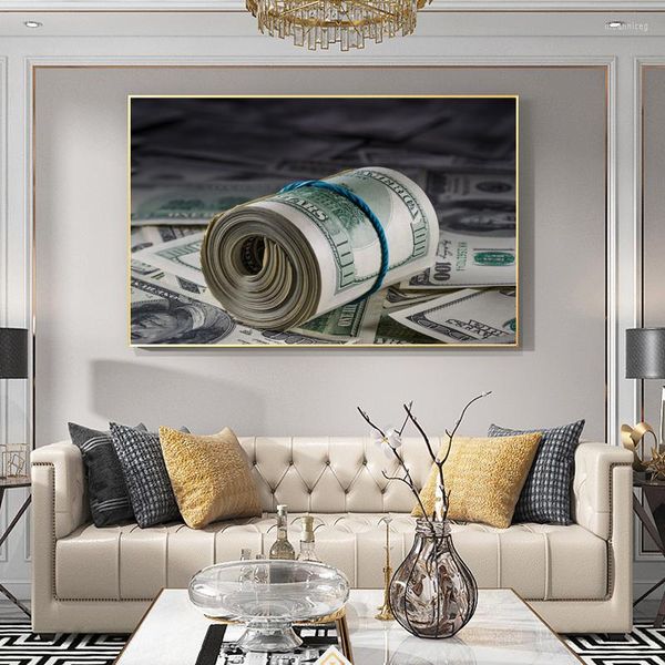 Gemälde Nordic 100 Dollar Bill Modulare Kunstwerk Leinwand Malerei Wand Kunst Poster Drucke Dekorative Bild Für Wohnzimmer Cuadros Dekor