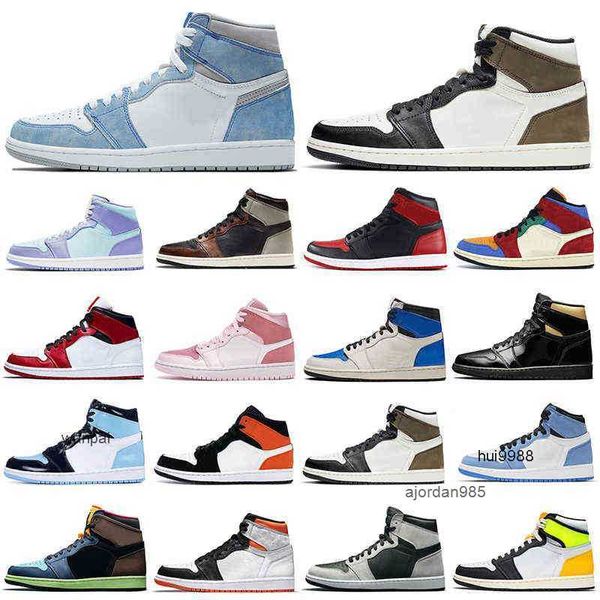 2023 Scarpe da basket da uomo 1s più economiche 1 Hyper Royal Banned Bred Shadow Chicago scarpe da ginnastica da uomo da donna sneakers sportive Walking Jogging Dropshipping JORDON JORDAB