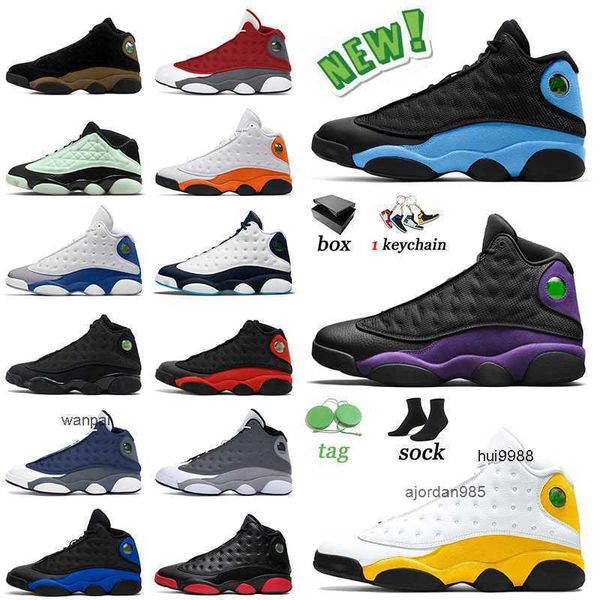 2023 Verkaufen Sie sich gut Jumpman 13 Basketballschuhe Universitätsblau Französische Männer Trainer Mütze und Kleid Frauen Turnschuhe Sport Del Sol Obsidian 13s Barons JORDON JORDAB