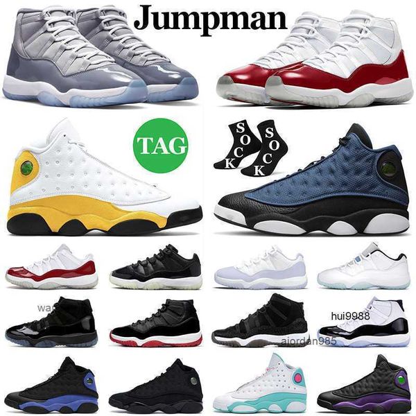 2023 Jumpman 11 11s Herren Basketballschuhe 13 13s Männer Frauen Sneakers Kirsche cooler grauer Brave Blue Hyper Royal Court Purpur Chicago Frauen Jordon Jordab