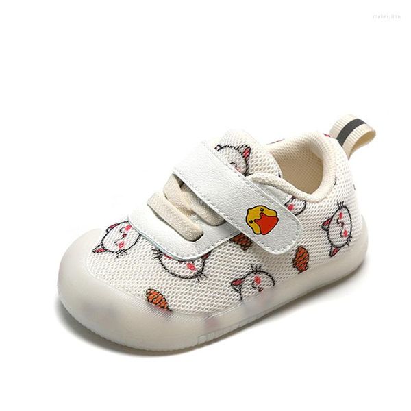 Primeiros Walkers Walkers Sapatos infantis favoritos desenhos animados ao ar livre Mesh Mesh Mesh Baby Girls Shoese Walker