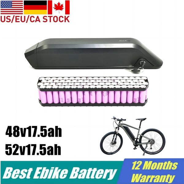 Bateria de bicicleta elétrica de Himiway 48V 17.5ah Reenção Kirin Bateria 52V Baterias de liberação lateral Pacote para 750W 1000W com traje de carregador Magicycle ebike