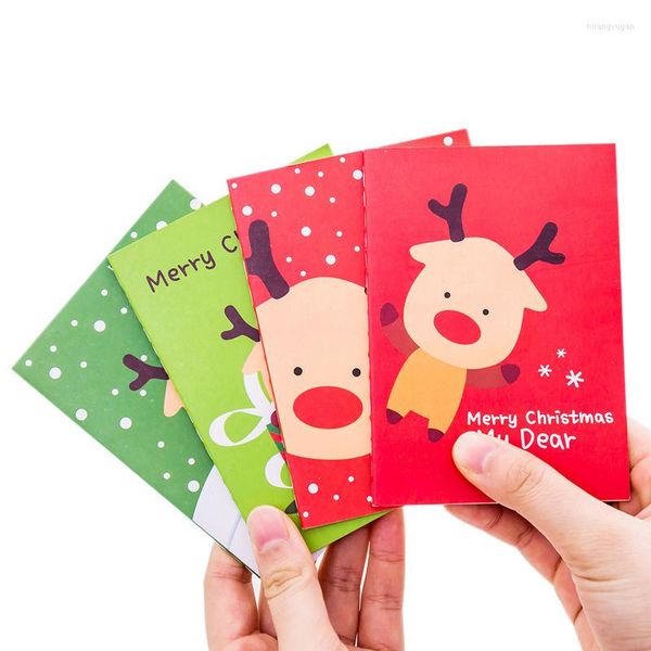 Parti lehine 3pcs karikatür Noel Noel Baba Cep Defteri Hediyesi Xmas mevcut okul ödüllü hediyelik eşya hediyeleri hediyeler çocuklar pinata