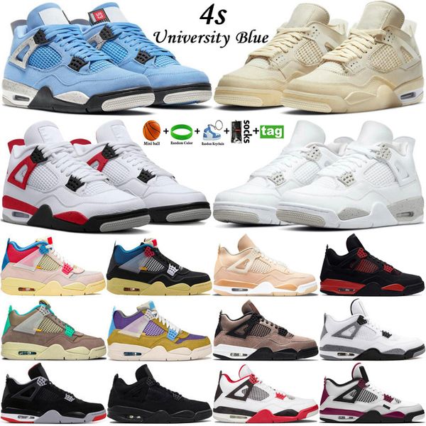 2023 Mens Jumpman 4 OG 4s Basketball Shoes University Blue Sail Violet Oreo Red Cement Military Black Canvas Cool Grey Men Sports Women Trainers Retro Sneakers Size 13