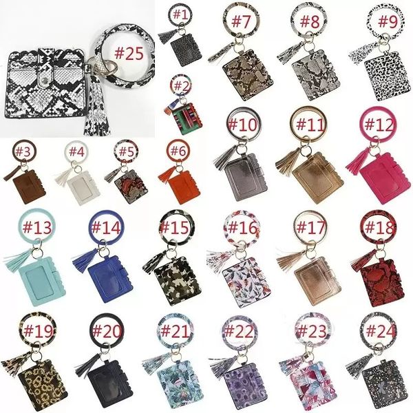 Stock Leopard Stampa PU PE IN PETTA TASSEL CINDANT BRACCHETTO FORNEGGIO SULLA SEGLIE PACCHETTO CARTE CHIAUTTO PACCHETTO PACCHEGGIO NUOVO