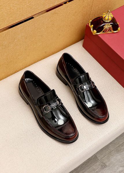 2023 Classic Men Dress Shoes Party Business Party Genuine Leather Fashion Brand Designer Groom Wedding Oxfords Tamanho 38-45