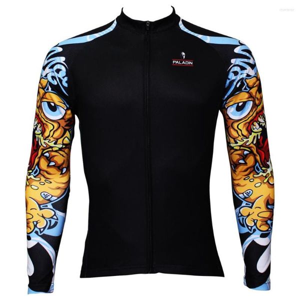 Giacche da corsa Vicious Dogs Modello Uomo Maglia da ciclismo manica lunga speciale Abbigliamento traspirante Ciclismo Ropa in poliestere