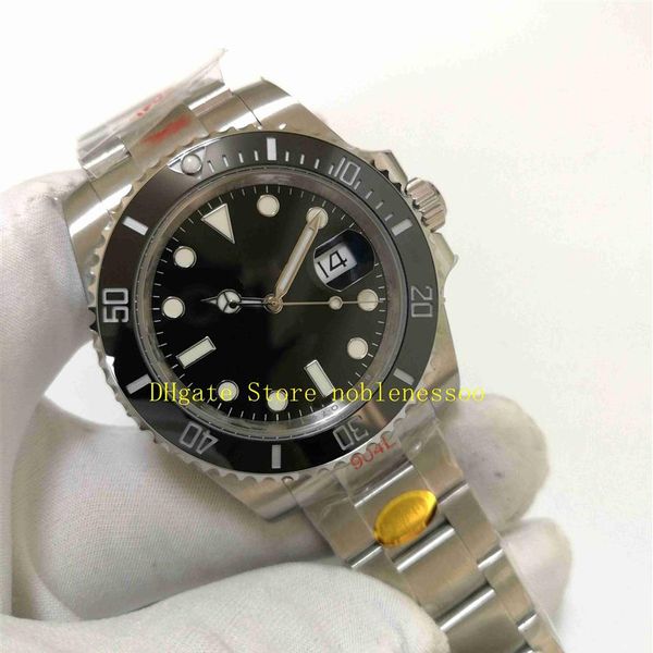 Orologio in acciaio 904L V12 Super N Factory a 3 colori Movimento ETA Cal 3135 da uomo 40 mm in ceramica nera 116610LN 116610 116619LB Bracciale Noob280n