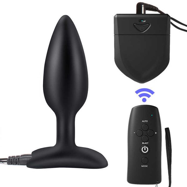 Schönheit Artikel Silikon Anal Plug Elektro sexy Prostata Massagegerät Elektrische Schock Hintern Kleine Buttplug Set Bdsm Spielzeug Erotische Produkte