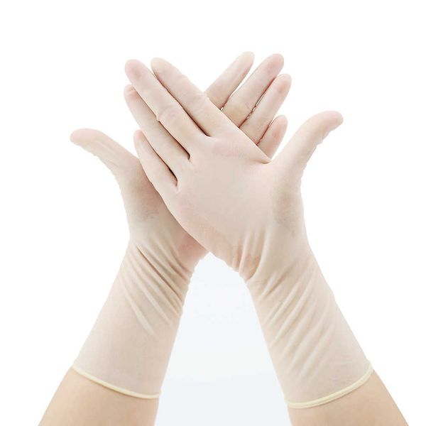 10 Paar hochwertige medizinische unsterile Einweg-Latexhandschuhe. Puderfreie Einweghandschuhe aus Latex