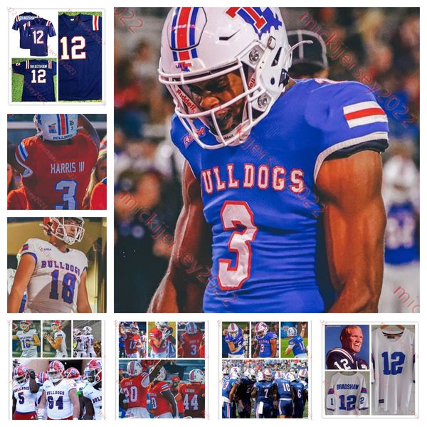 Kenneth Bannister Louisiana Tech Bulldogs-Trikot BeeJay Williamson Keyon Henry-Brooks Cedric Woods Hugh Davis Kershawn Fisher Louisiana Tech-Fußballtrikot