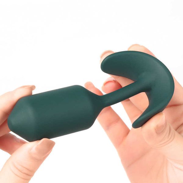 Itens de beleza Nova bola de aço de silicone macio Gravity Anal Plug Anus Expander Vagina Dildo Prostate Massager Beads SM Sexy Toys For Men Women