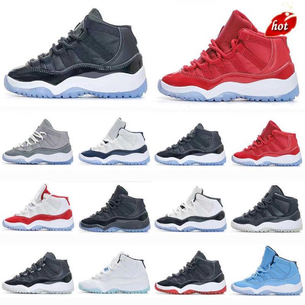 Sandali Scarpe da ginnastica Gym Red Jumpman XI 11 Cherry Scarpe da bambino Bred Space Jam Sneaker da basket per bambini Cool Grey Concord Gamm Blue New Born Baby