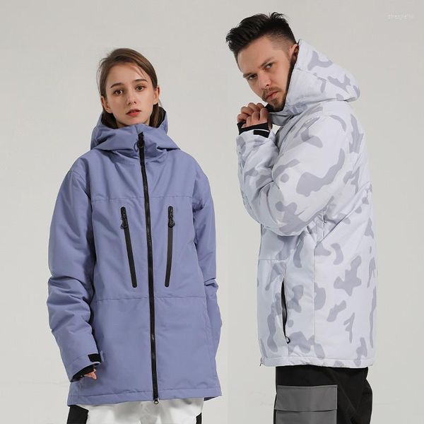 Skifahren Jacken Winter Outdoor Männer Oversize Ski Warme Wind Wasserdichte Snowboard Jacke Frauen Atmungsaktive Schnee Mantel