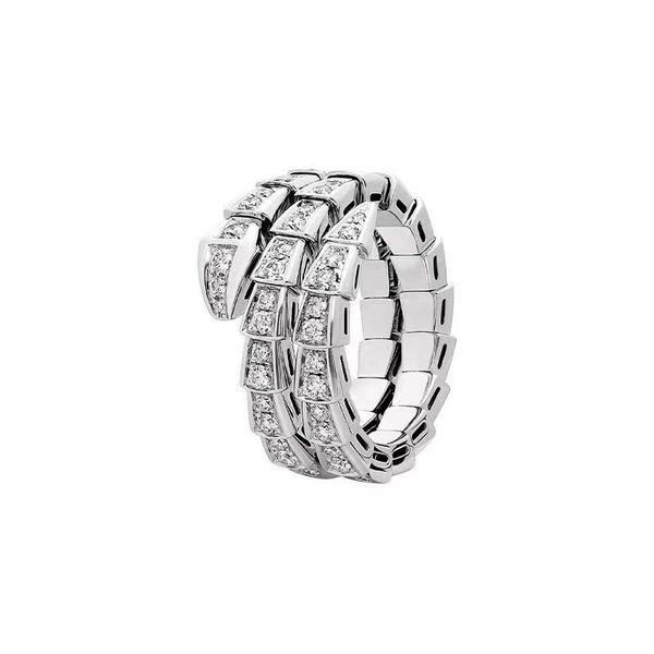 Designer S925 Sterling Silber Ring für Frauen -Telefon -Hülle mit Gemstone Serpentine Rings gegen Gold einstellbare Luxus -Frauen Vorschlagsgeschenk