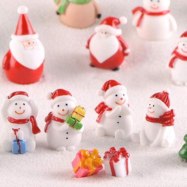 Decorações de Natal 2022 mini -feriado boneco de neve pingente de árvore genealógica Resina de resina pendurada decoração de cabnit caseiro
