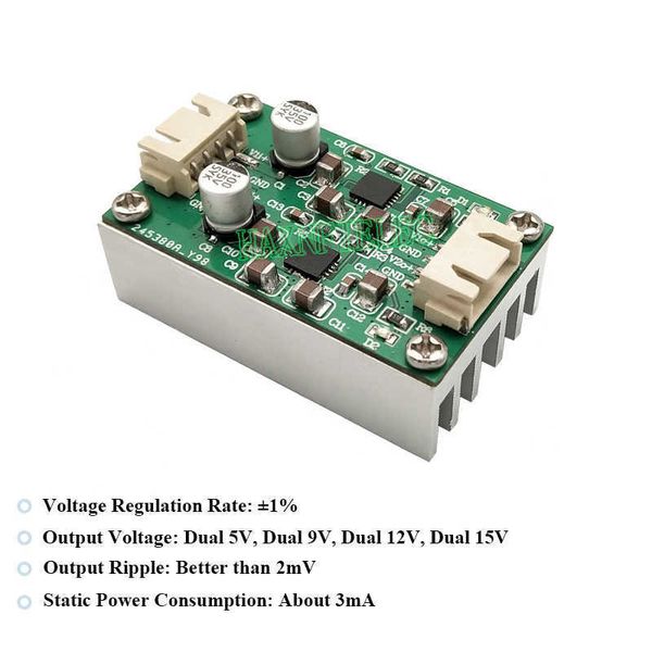 Düşük Gürültülü Doğrusal Güç Modülü Çift Çıkış 5V 9V 12V 15V DAC ADC RF DC-DC Ses Amplifikatörü için Kullanılır