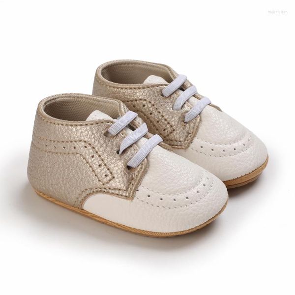 Primeiros Walkers Baby Shoes Infant Cosualmente Casual Comforma Botas Anti-deslizamento PU CRIP CRIB SAPATOS MENINOS BIRNOS MENINOS