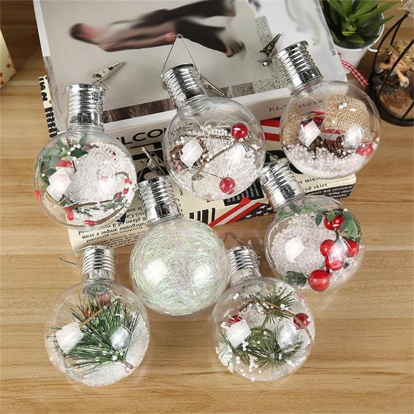 Weihnachtsdekorationen, Solar-Lichtkugeln, Anhänger, bruchsicheres Ornament-Set, saisonale Feiertage, Hochzeit, Party, Weihnachten, Outdoor-Gartendekoration