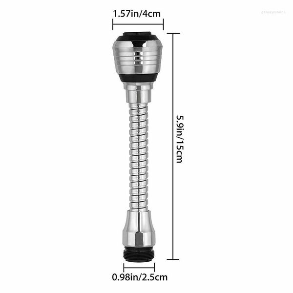 Torneiras de cozinha Ajuste de 360 ​​graus Torneira Bubbler de Tubador de Tubador de Tubador de Cabeça Sprinkler Salpador de água Bico universal