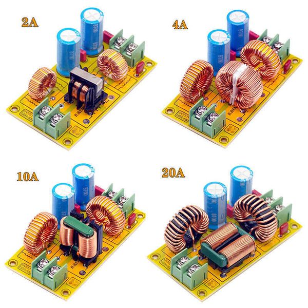 Filtro di alimentazione DC LC Interferenza elettromagnetica EMI 2A/4A/10A/20A ad alta frequenza