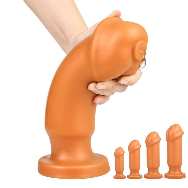 Oggetti di bellezza Dildo anale Plug Big Buttplug Men Massaggio prostata giocattoli sexy silicone culo vagina ano gallo allenatore