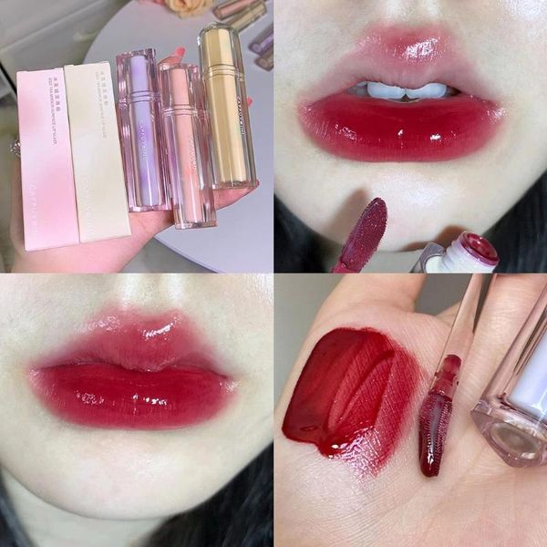 Lipgloss, Eistee, Spiegelglasur, Wasser, sexy, praller, flüssiger Lippenstift, Glasgelee, dauerhaftes Beweis-Make-up, Kosmetik