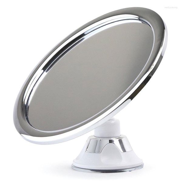 Set di accessori per il bagno Specchio per il trucco senza nebbia con supporto Ventosa Rotazione a 360 ° Specchi per la rasatura della doccia SCIE999