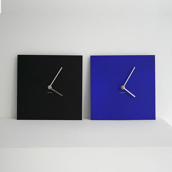 Relógios de parede relógios nórdicos silenciosos relógios pendurados metal criativo elegante preto minimalista minimalista Duvar Saati itens de decoração