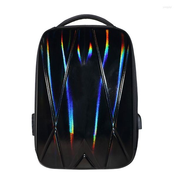 Backpack Brand Business Fashion Hard Shell grande capacidade multifuncional Anti-Splash Bag School Students