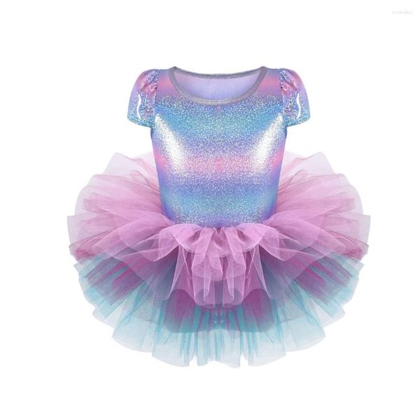 Mädchen Kleider 2-8T Kinder Tutu Kleid Kinder Ballett Trikot Tanz Ärmellose Tie-Dye Party Leistung Kleidung kostüm Prinzessin