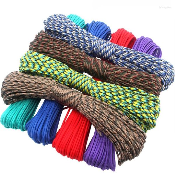 Outdoor-Gadgets Großhandel 100 m Paracord 550 Paracorde Cord Lanyard Seil Mil Spec Typ III 7 Stränge Klettern Camping Überlebensausrüstung