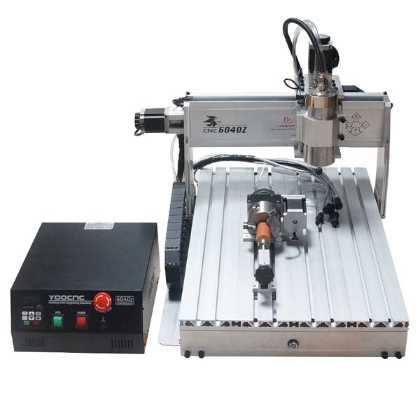 Máquinas CNC para madeira 6040 Equipamento de corte de moagem CNC 2,2kW 1,5kW 3040 8060 Dispositivo de caria do gravador 3/4 eixo 220V 110V