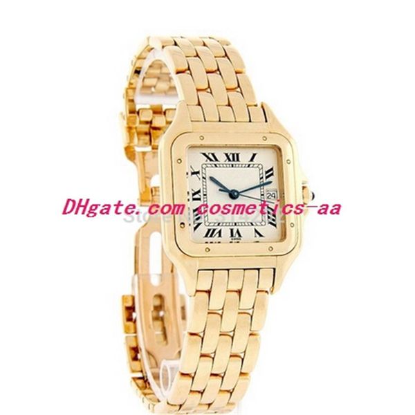Новые роскошные часы New Ladies 18k золота браслет из нержавеющей стали Watch W25014B9 Watches Wome Watch Natewatch236Y