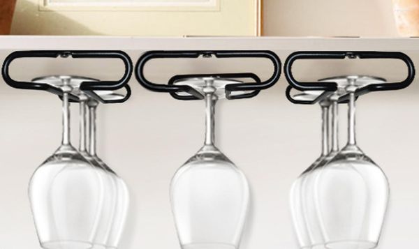 Mutfak Depolama Bardağı Tutucu Raf Dolap Gözlük Altında Bara Aksesuarlar için Şaraplı Şarap Camı Malzemeler