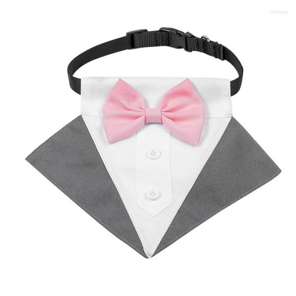 Abbigliamento per cani Regolabile Pet Cat Papillon Collare Formale Tuxedo Costume Cravatta per accessori per la toelettatura di piccoli cuccioli